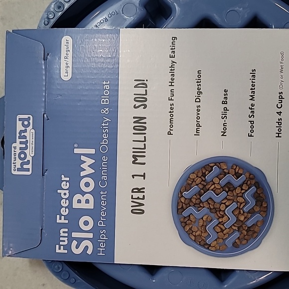 Outward hound Large/Regular fun feeder blue. - Picture 2 of 3